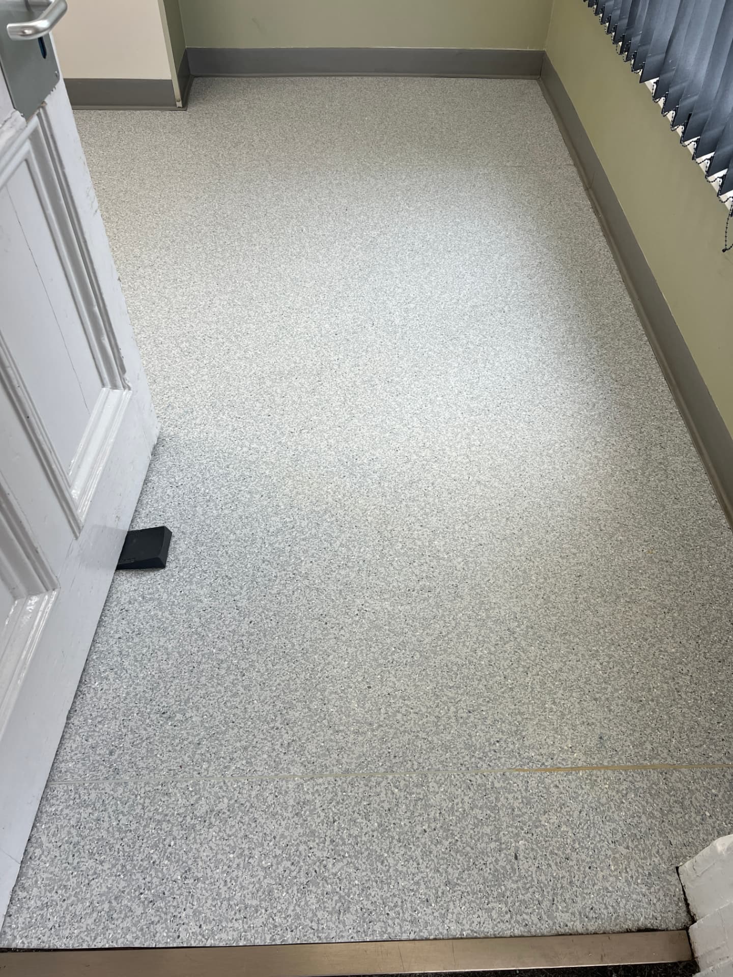 Safety floor in Staffordshire before and after professional cleaning, after professional cleaning