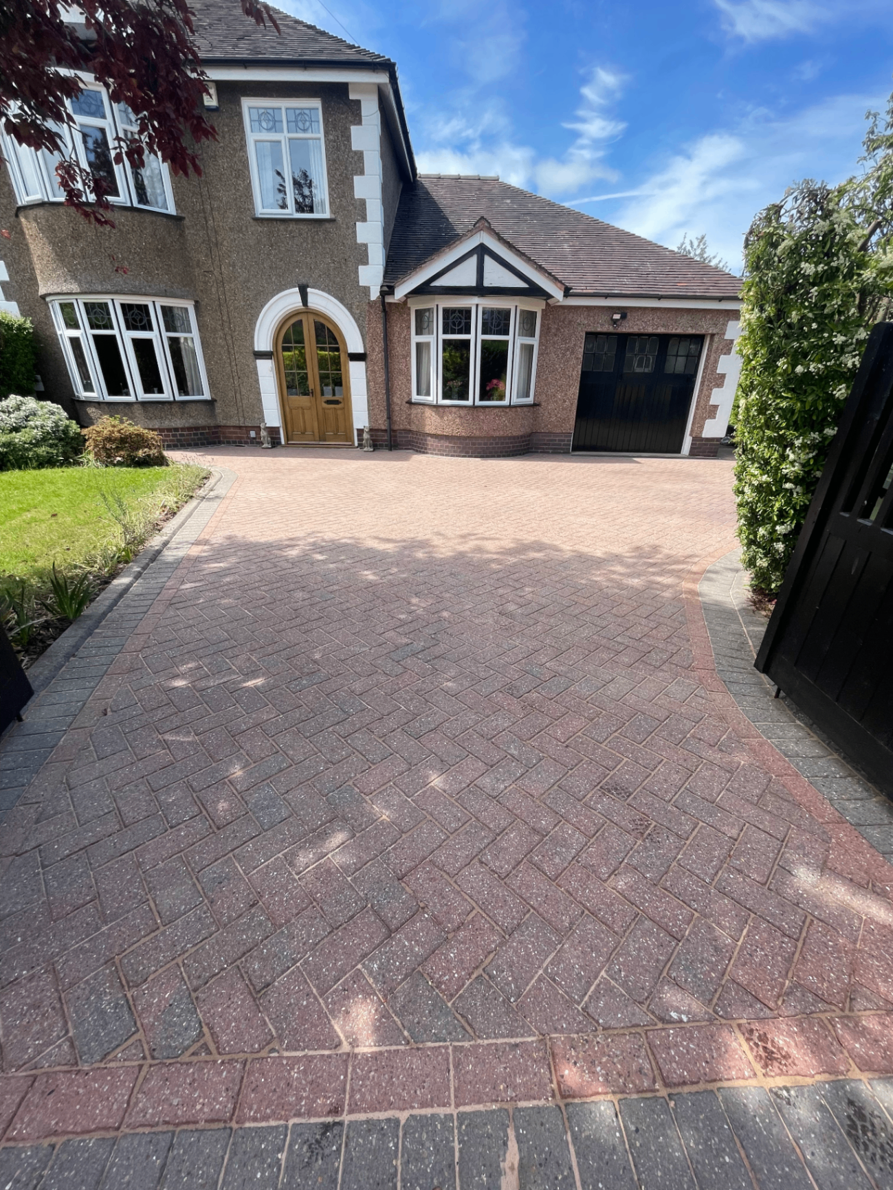 Driveway cleaning Cannock comparison 3, after professional cleaning