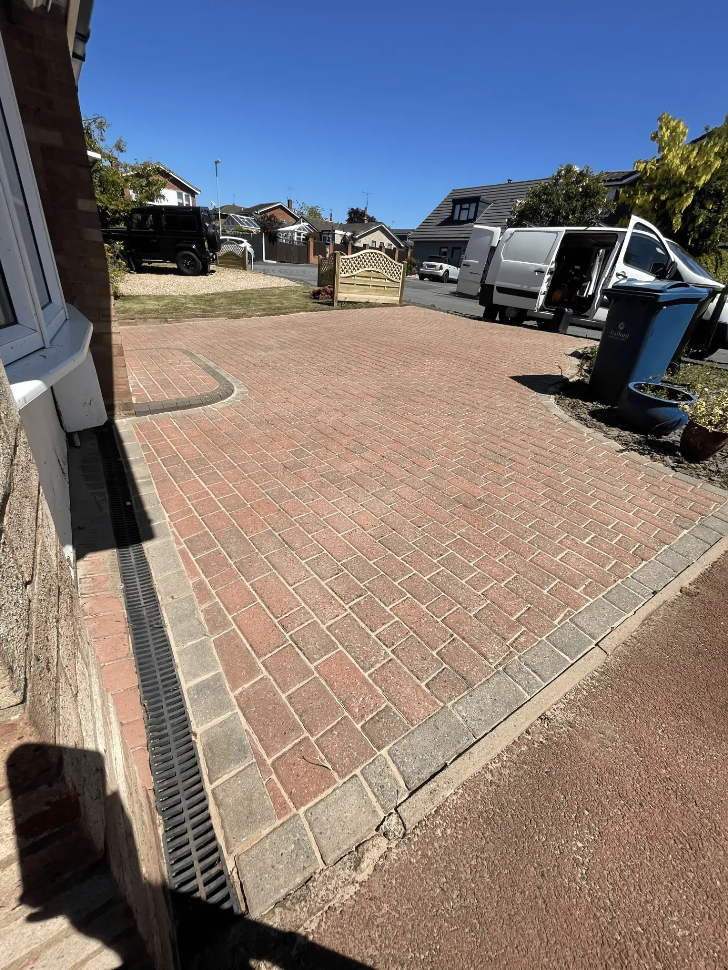 Driveway cleaning Cannock comparison 1, after professional cleaning