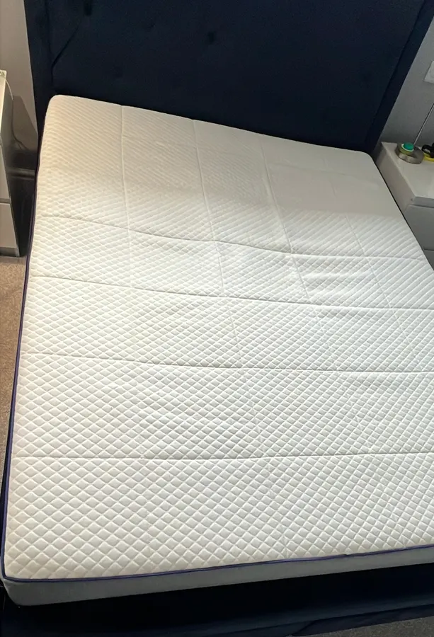 Sweat-marked mattress refreshed in Staffordshire, after professional cleaning